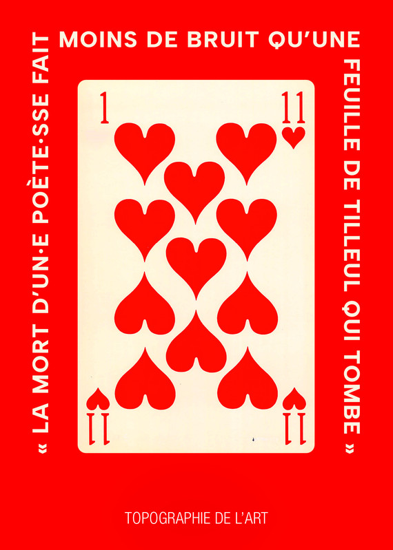 La mort d’un-e poète-sse fait moins de bruit qu’une feuille de tilleul qui tombe - Topographie de l’art