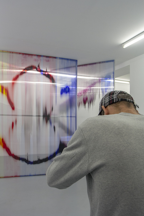 Vue de l’exposition Seuil critique, solo show, Galerie Alain Gutharc, Paris