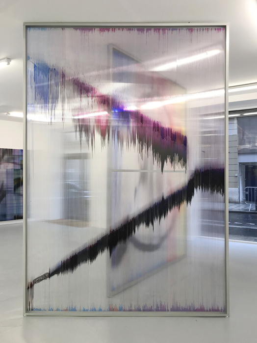 Vue de l’exposition Seuil critique, solo show, Galerie Alain Gutharc, Paris