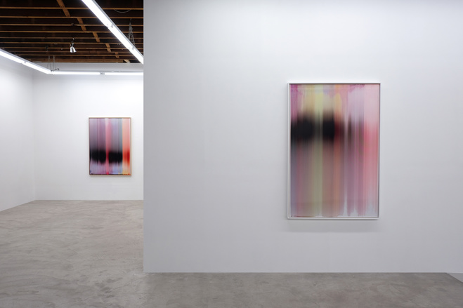 Vue de l’exposition Order & Vertigo, duo show avec Derrick Velasquez, Galerie Carvalho Park, New York