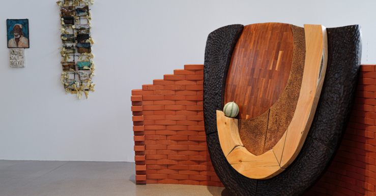 Wei Libo, A nap under the sun, vue de l’exposition Trouver son monde
