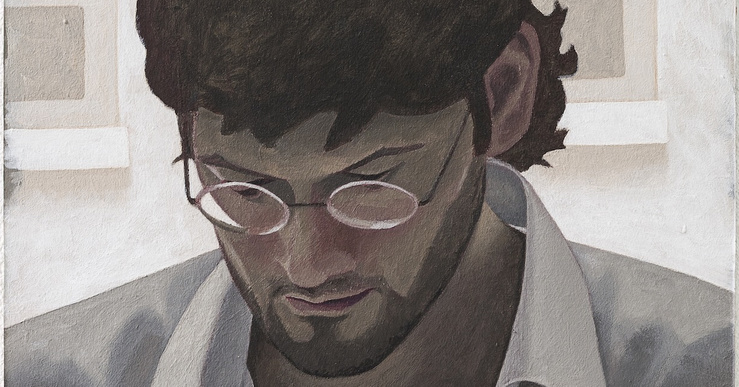 Matthieu Palud, Sans titre, 2025 (Détail) — Acrylique sur bois — 44 × 27 cm
