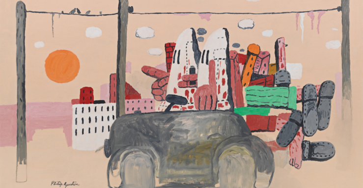 Philip Guston, Dawn (Aube), 1970 (Détail) — Huile sur toile, Glenstone Museum, Potomac (Maryland)