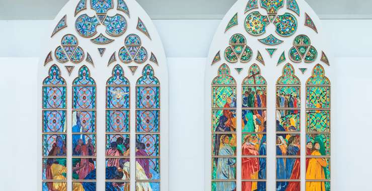 Claire Tabouret, D’un seul souffle, vue de l’exposition, Grand Palais, 2025