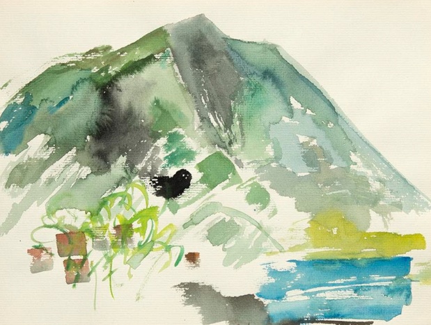 Etel adnan peinture 1 medium