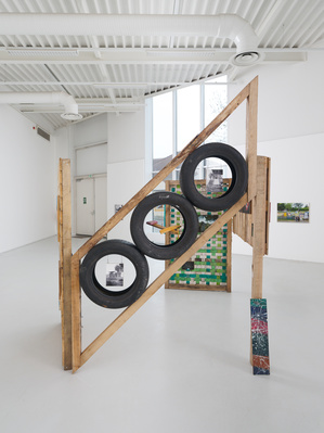 Vue de l’exposition Antoine Bertron, Terrains en partage, Pontault-Combault, 2026