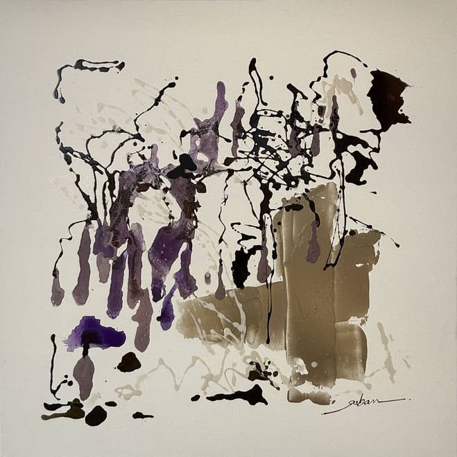 GABAN, Retenue fertile — Acrylique sur toile