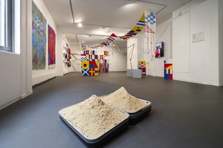 Taysir Batniji, Gustavo Ciriaco & Joao Gonçalo Lopes, Faire place au monde, vue de l’exposition Cité internationale des arts